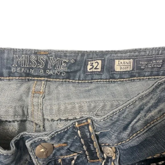 Miss Me denim brand Irene Boot Blue Jeans - Picture 7 of 7